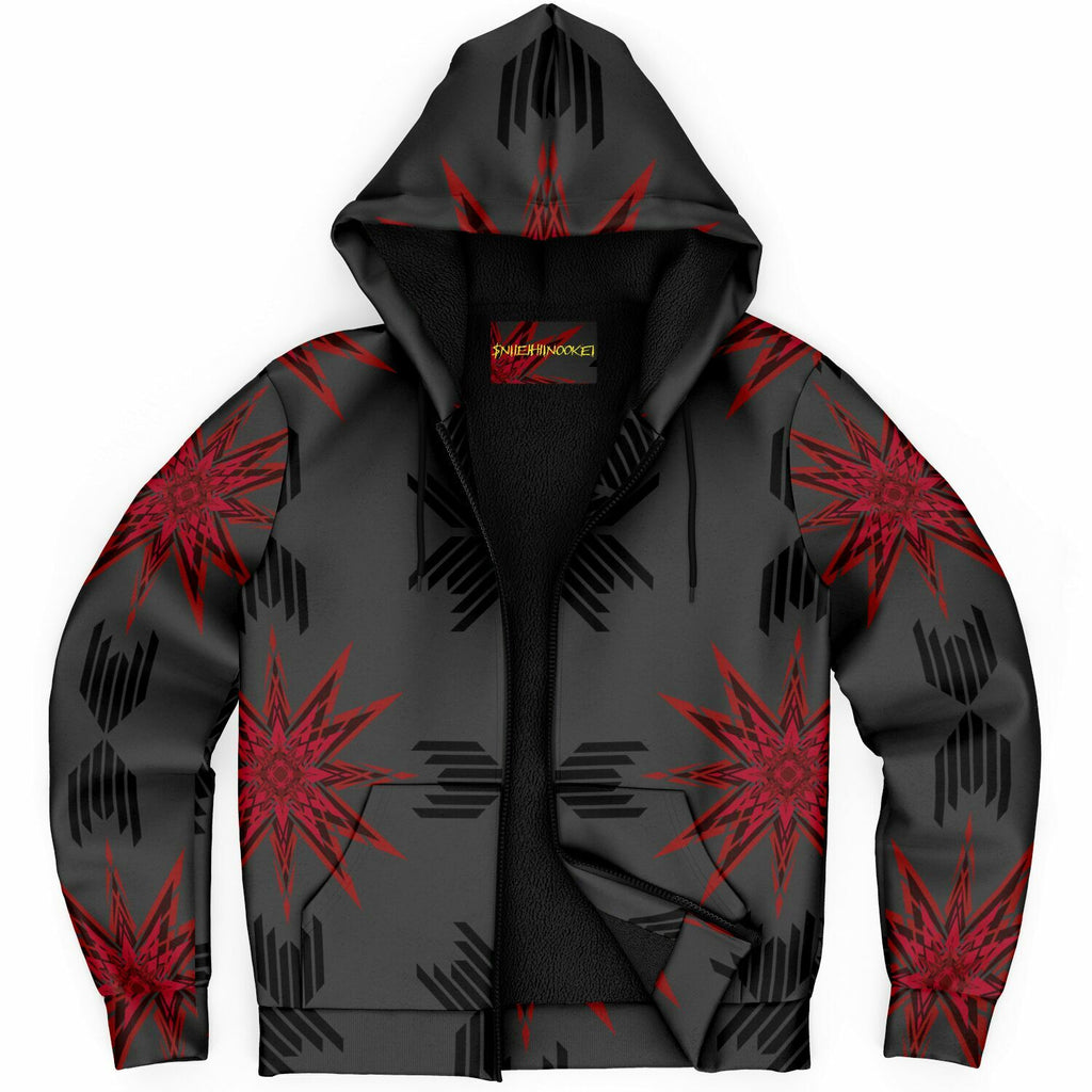 $NiieihiiNookei Microfleece Ziphoodie - AOP