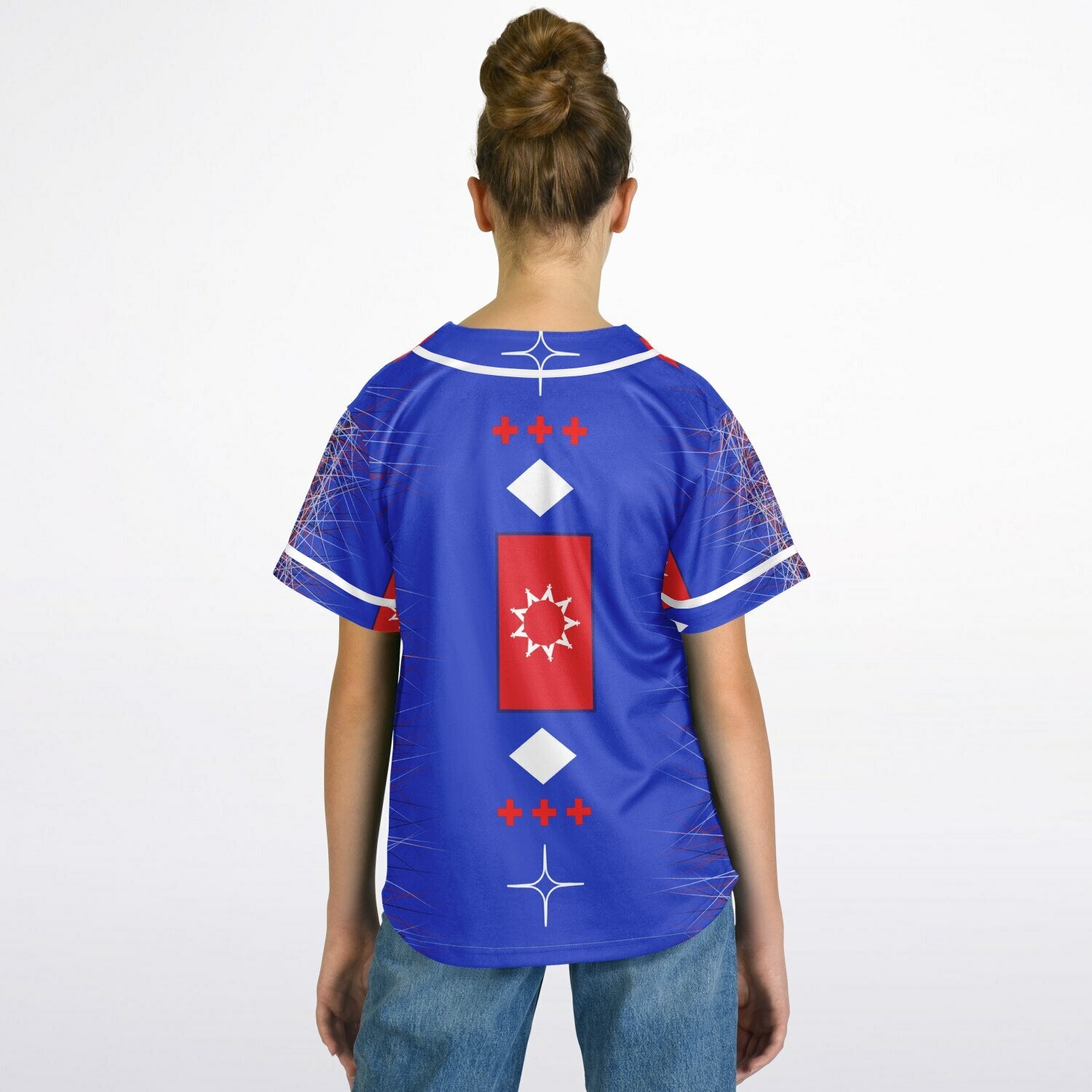 $NiieihiiNookei OST Flag Design Kids Baseball Jersey - AOP