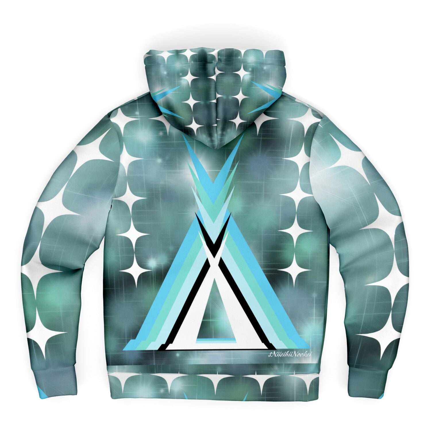 $NiieihiiNookei Microfleece Lined Ziphoodie - AOP