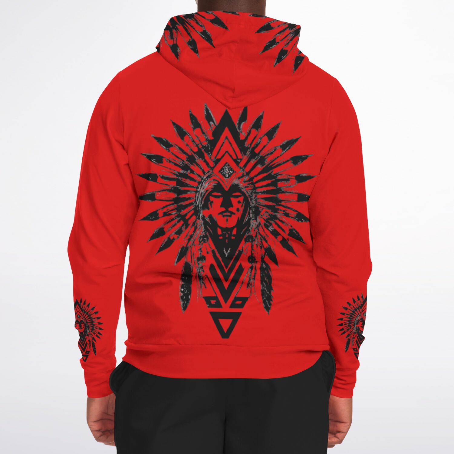 $NiieihiiNookei Athletic Zip-Up Hoodie - AOP