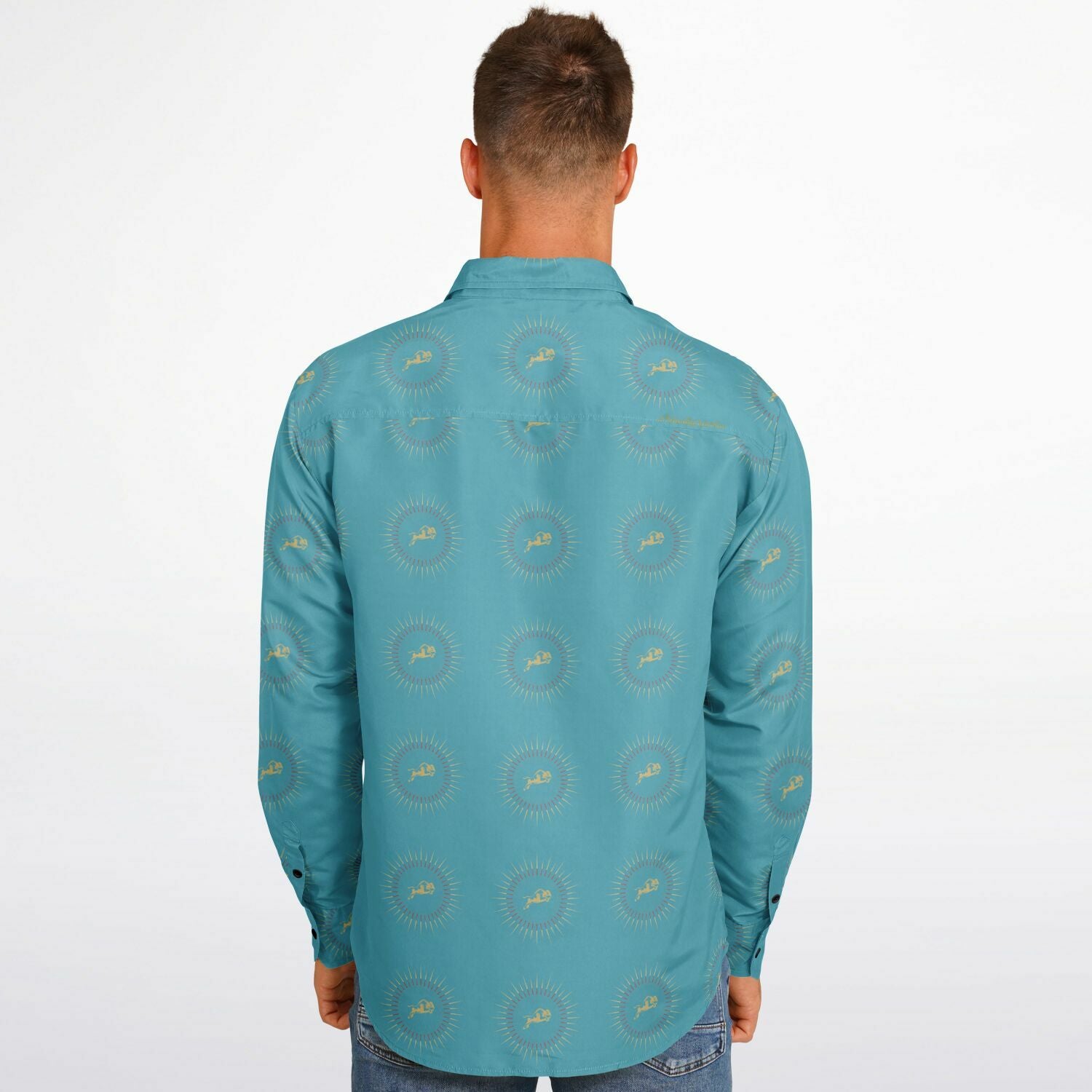 $NiieihiiNookei Long Sleeve Button Down Shirt - AOP