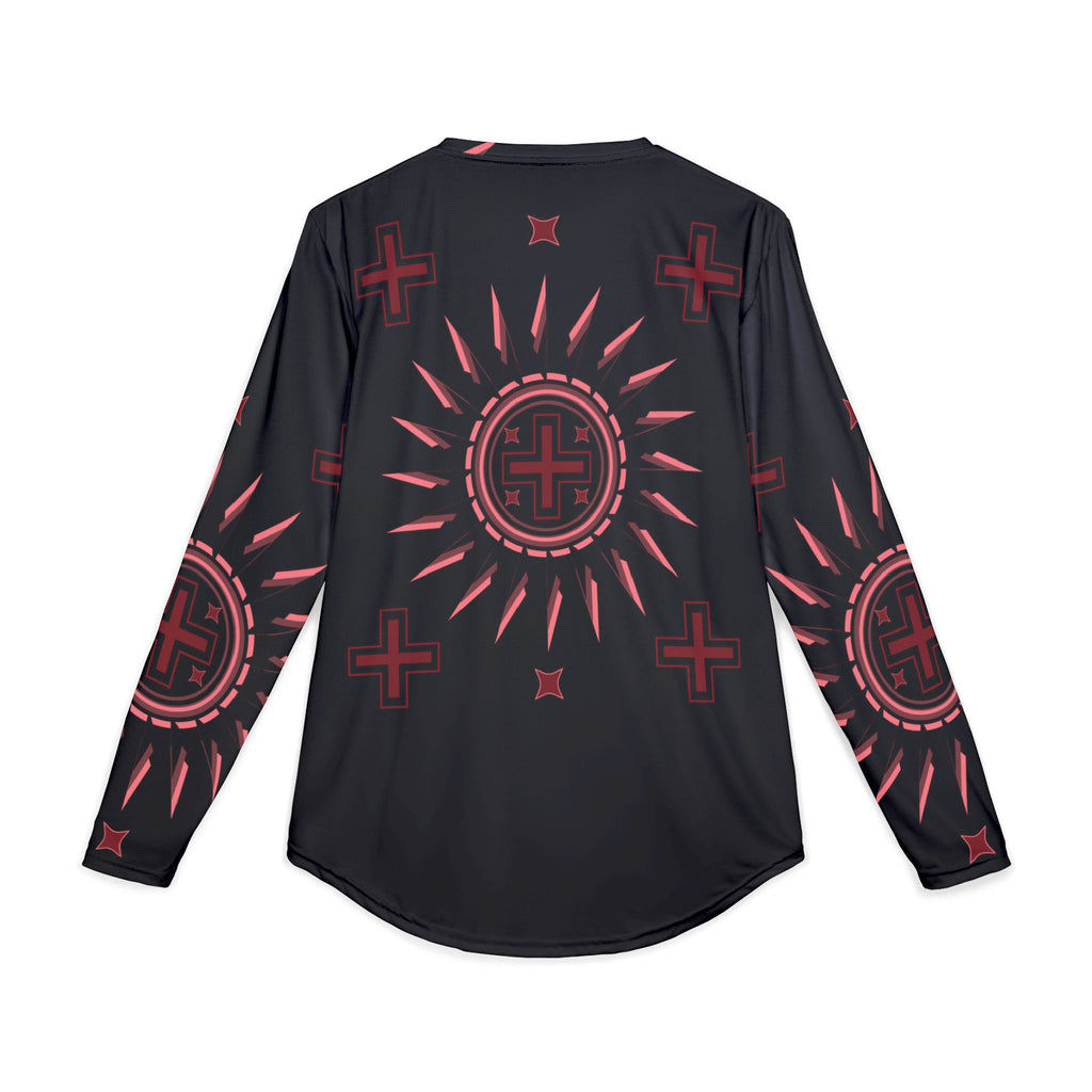 Native American Design SPF 50 Long Sleeve Shirt — $NiieihiiNookei Centered Graphic