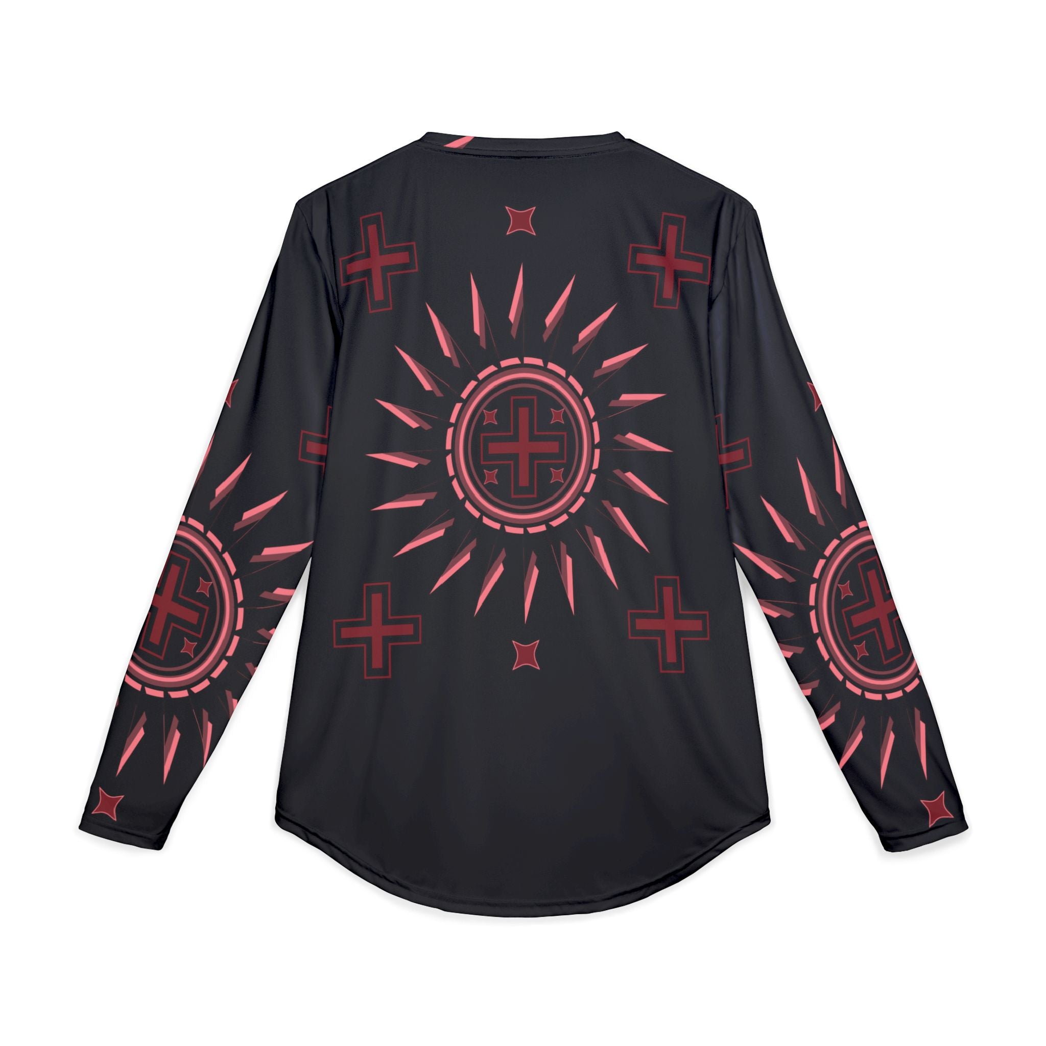 Native American Design SPF 50 Long Sleeve Shirt — $NiieihiiNookei Centered Graphic