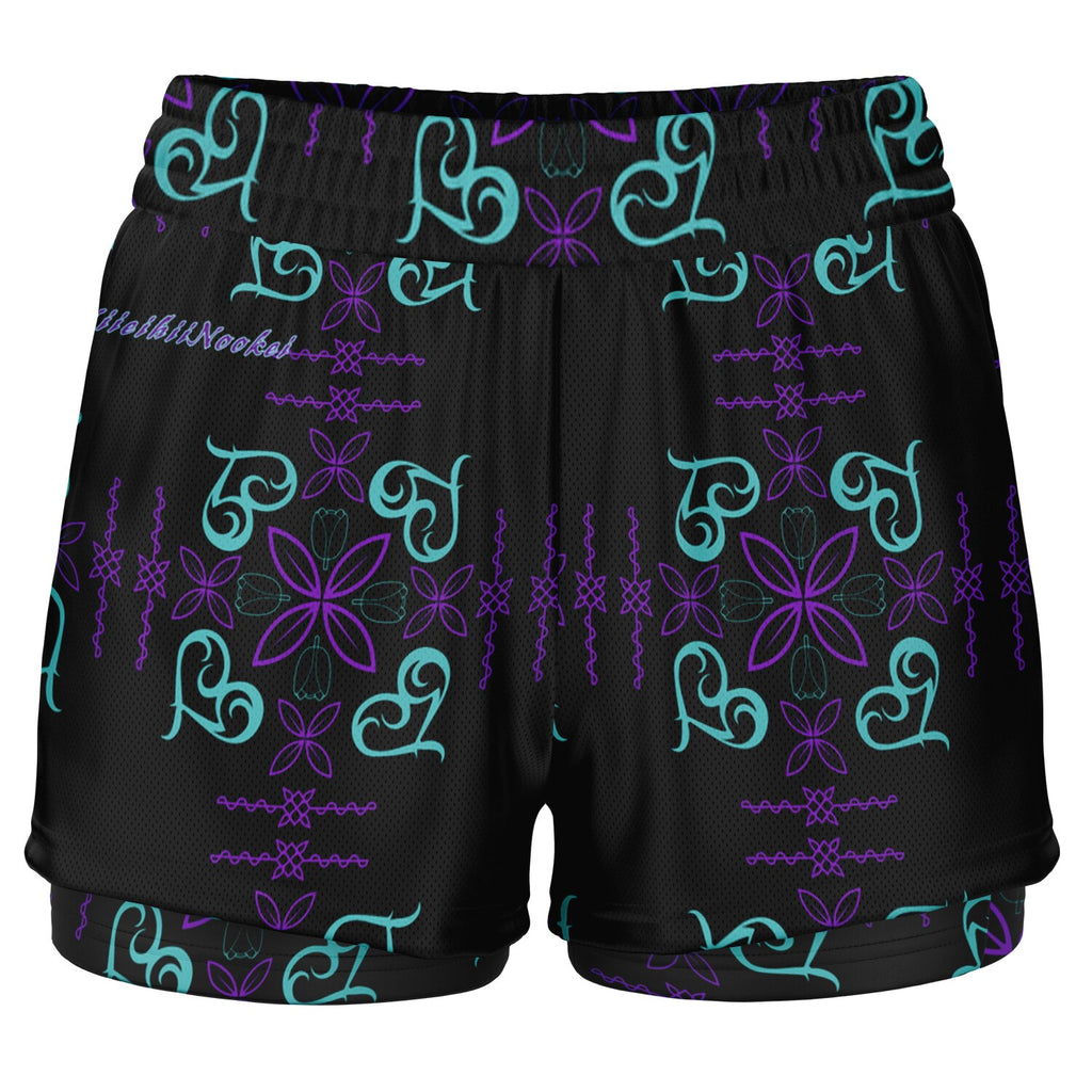 $NiieihiiNookei Women's 2-in-1 Shorts - AOP