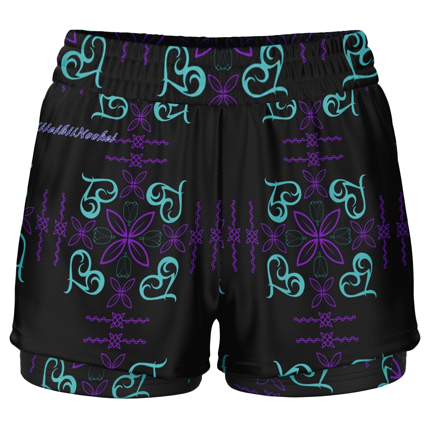 $NiieihiiNookei Women's 2-in-1 Shorts - AOP