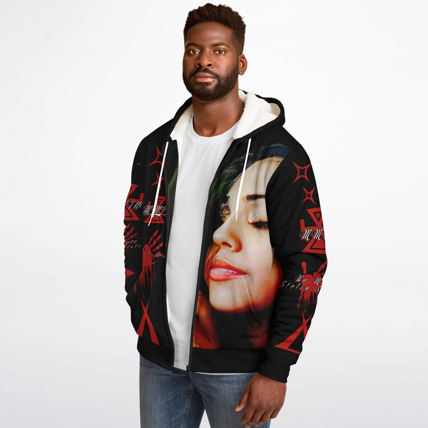 #JUSTICE4STEPH Microfleece Ziphoodie - AOP