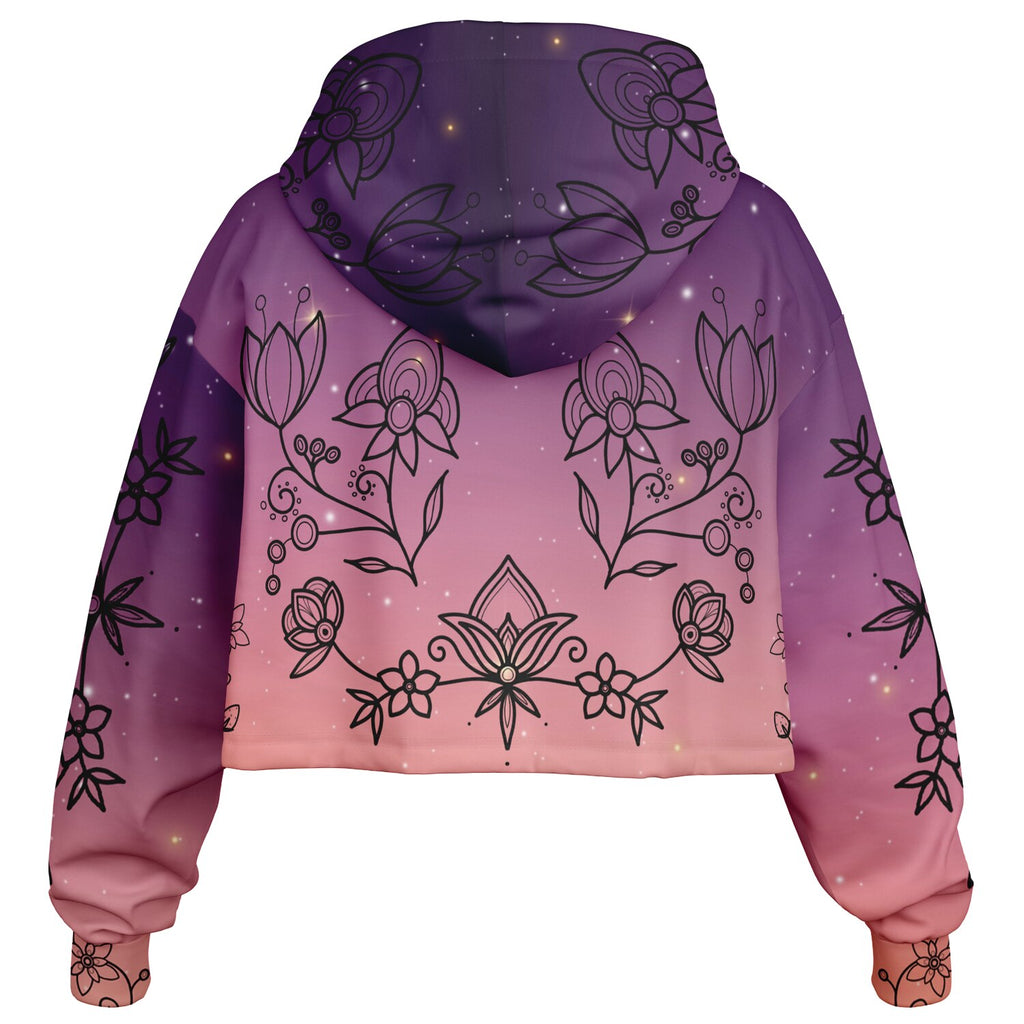 $NiieihiiNookei Fashion Cropped Hoodie - AOP