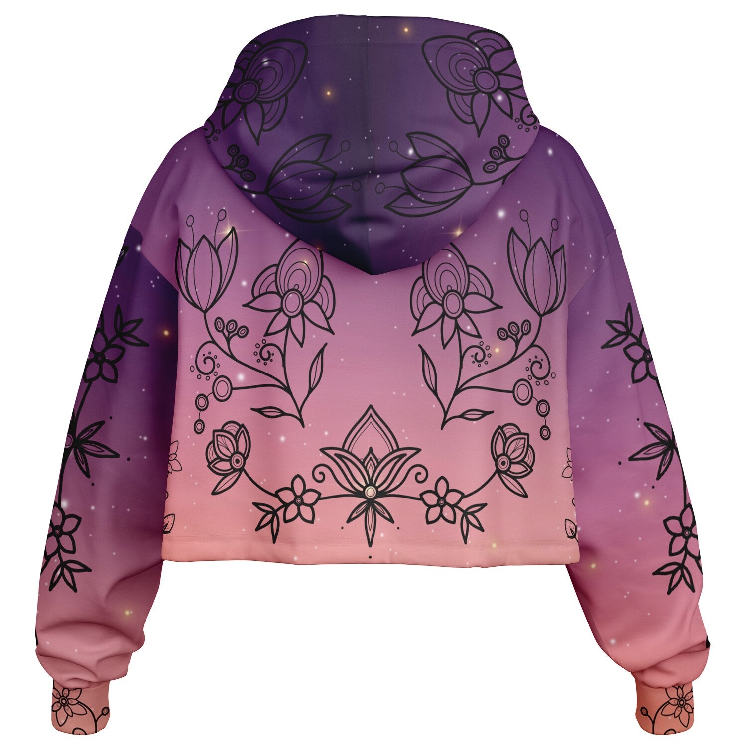$NiieihiiNookei Fashion Cropped Hoodie - AOP