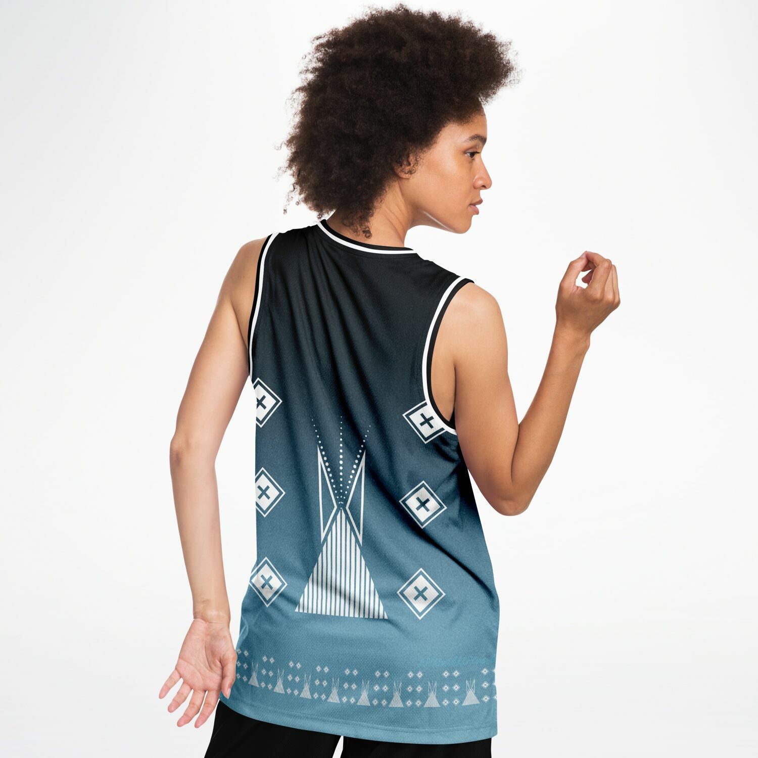 $NiieihiiNookei Basketball Jersey Rib - AOP