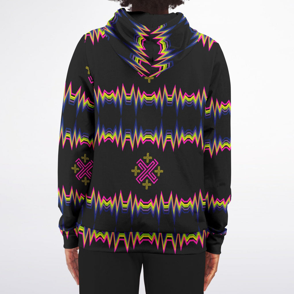 $NiieihiiNookei Athletic Zip-Up Hoodie - AOP