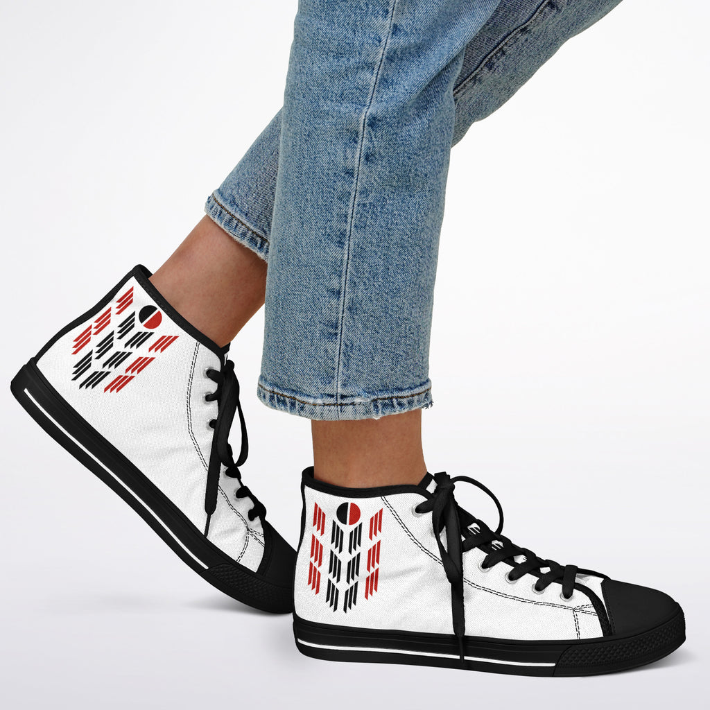 $NiieihiiNookei Arapaho Flag Design Urban Peak High Top Shoes - AOP