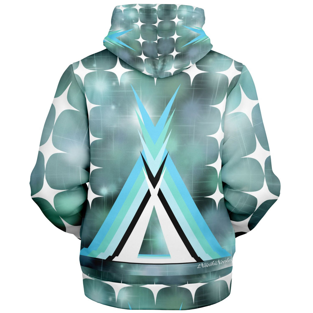 $NiieihiiNookei Microfleece Lined Ziphoodie - AOP