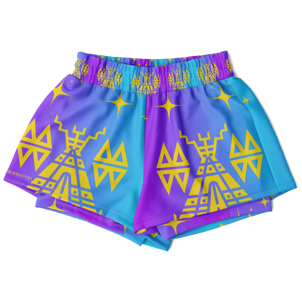 $NiieihiiNookei Women's 2-in-1 Shorts - AOP