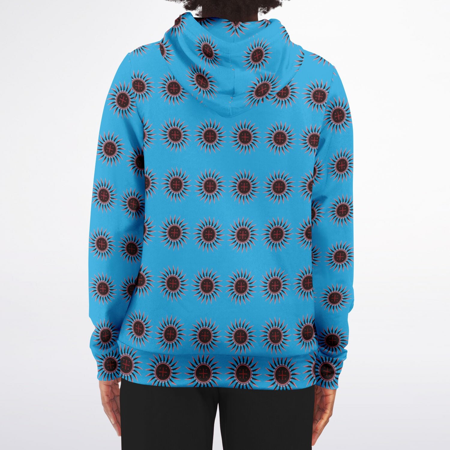 $NiieihiiNookei Athletic Zip-Up Hoodie - AOP