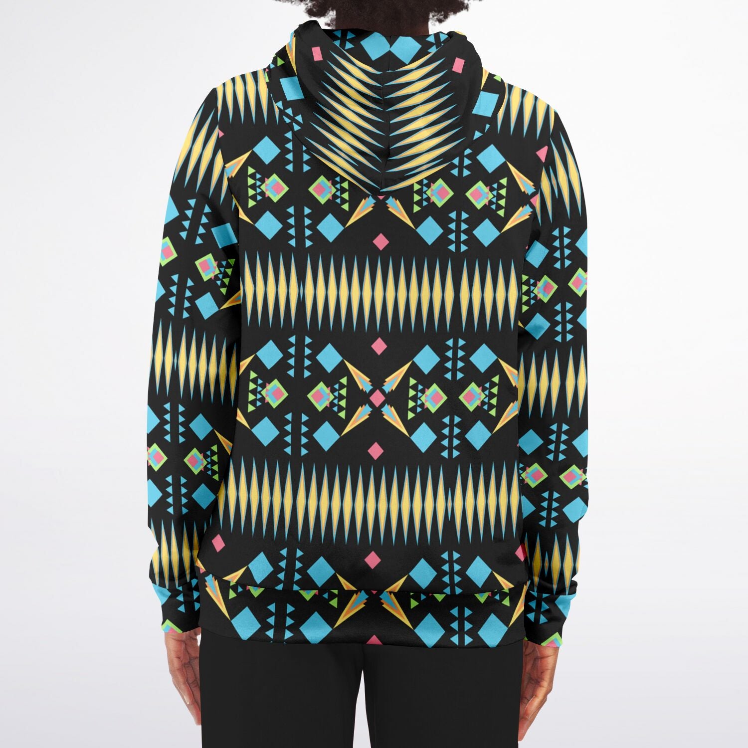 $NiieihiiNookei Athletic Zip-Up Hoodie - AOP