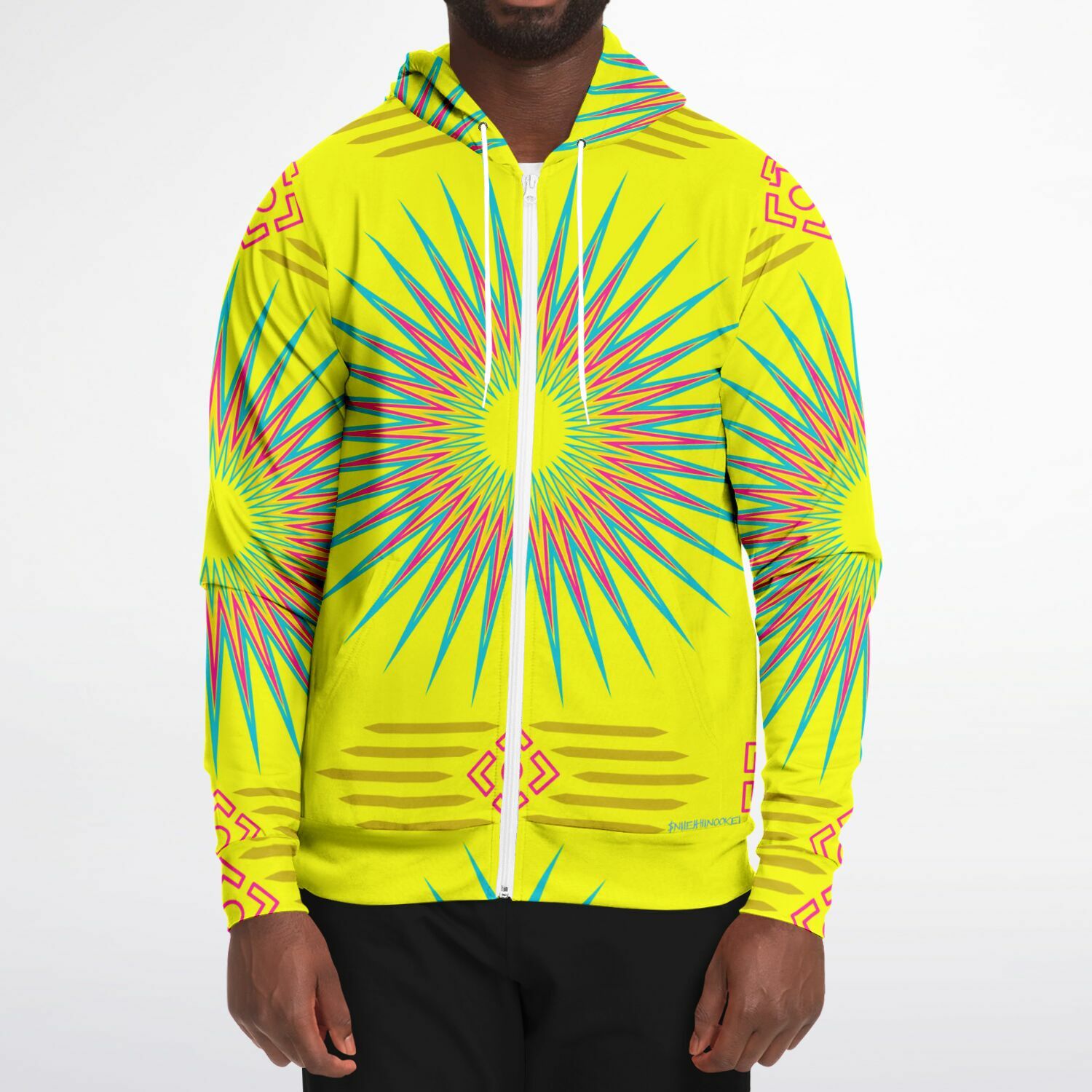 $NiieihiiNookei Fashion Zip-Up Hoodie - AOP