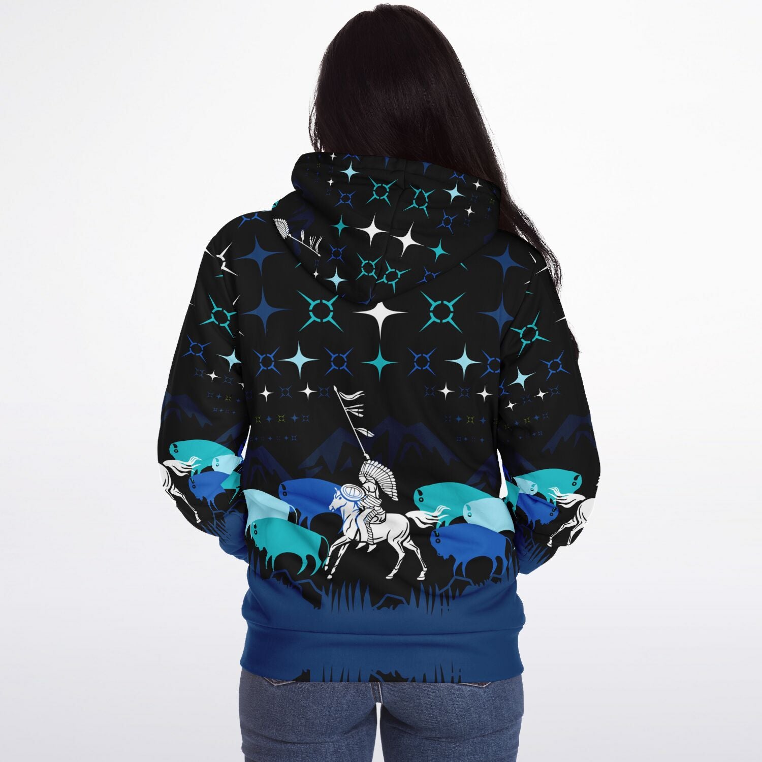 $NiieihiiNookei Microfleece Ziphoodie - AOP