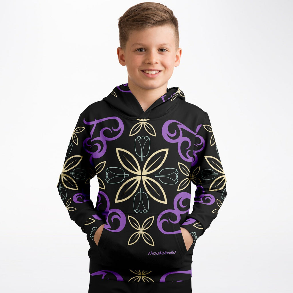 $NiieihiiNookei Athletic Kids Hoodie - AOP