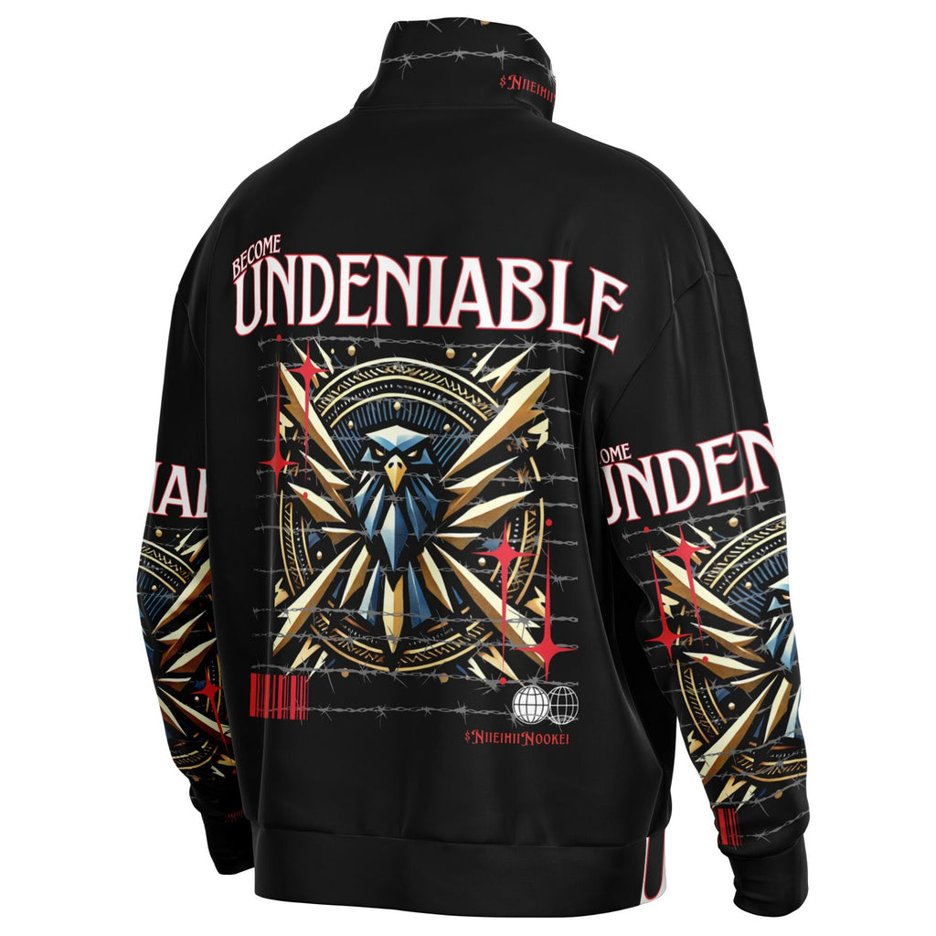 $NiieihiiNookei Heavyweight Oversized Quarter Zip Sweatshirt - AOP