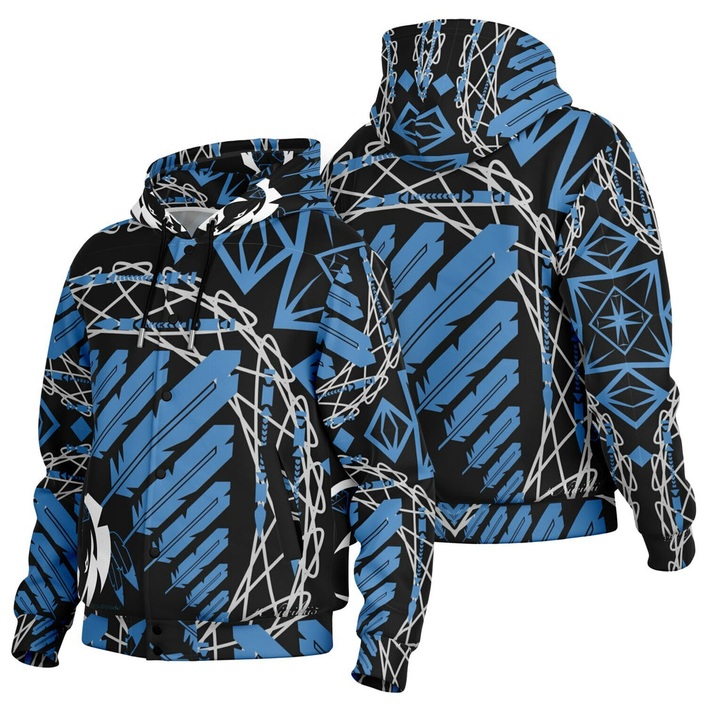 $NiieihiiNookei Hooded Baseball Jacket - AOP