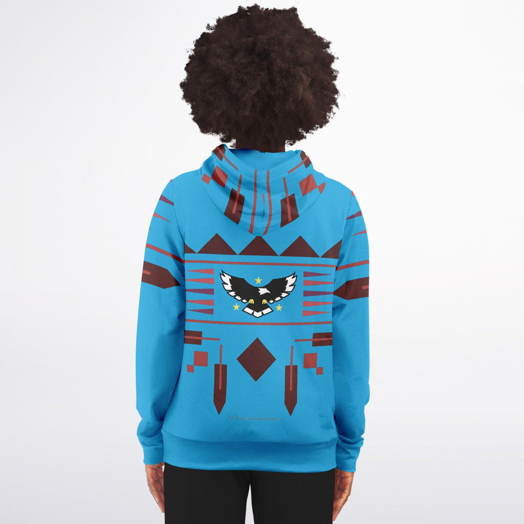 $NiieihiiNookei Athletic Zip-Up Hoodie - AOP