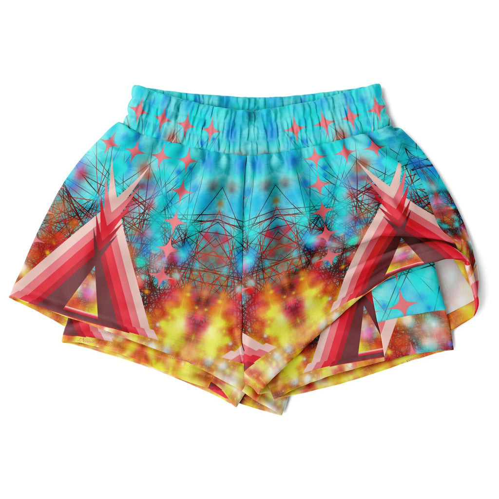 $NiieihiiNookei Women's 2-in-1 Shorts - AOP