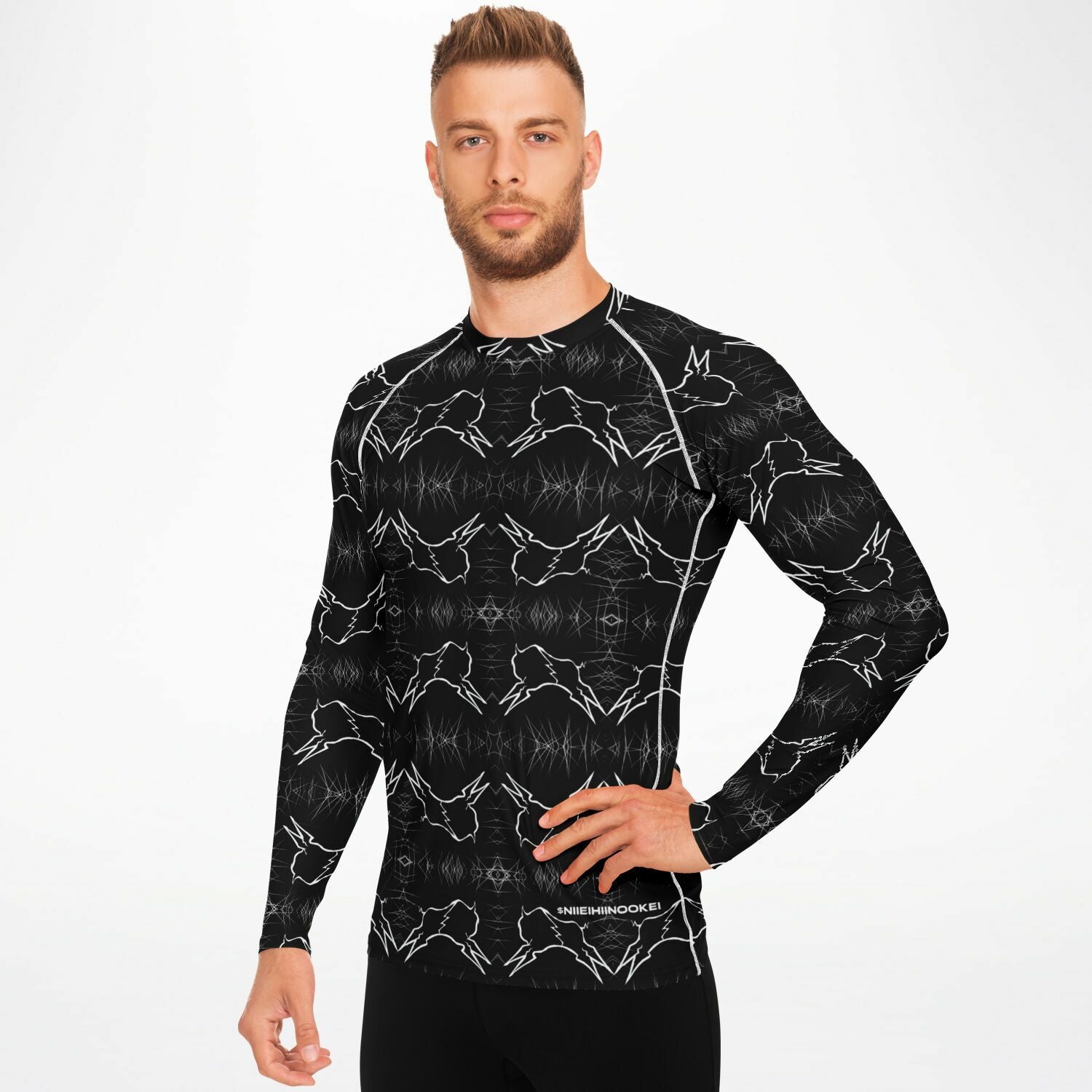 $NiieihiiNookei Men's Rashguard - AOP