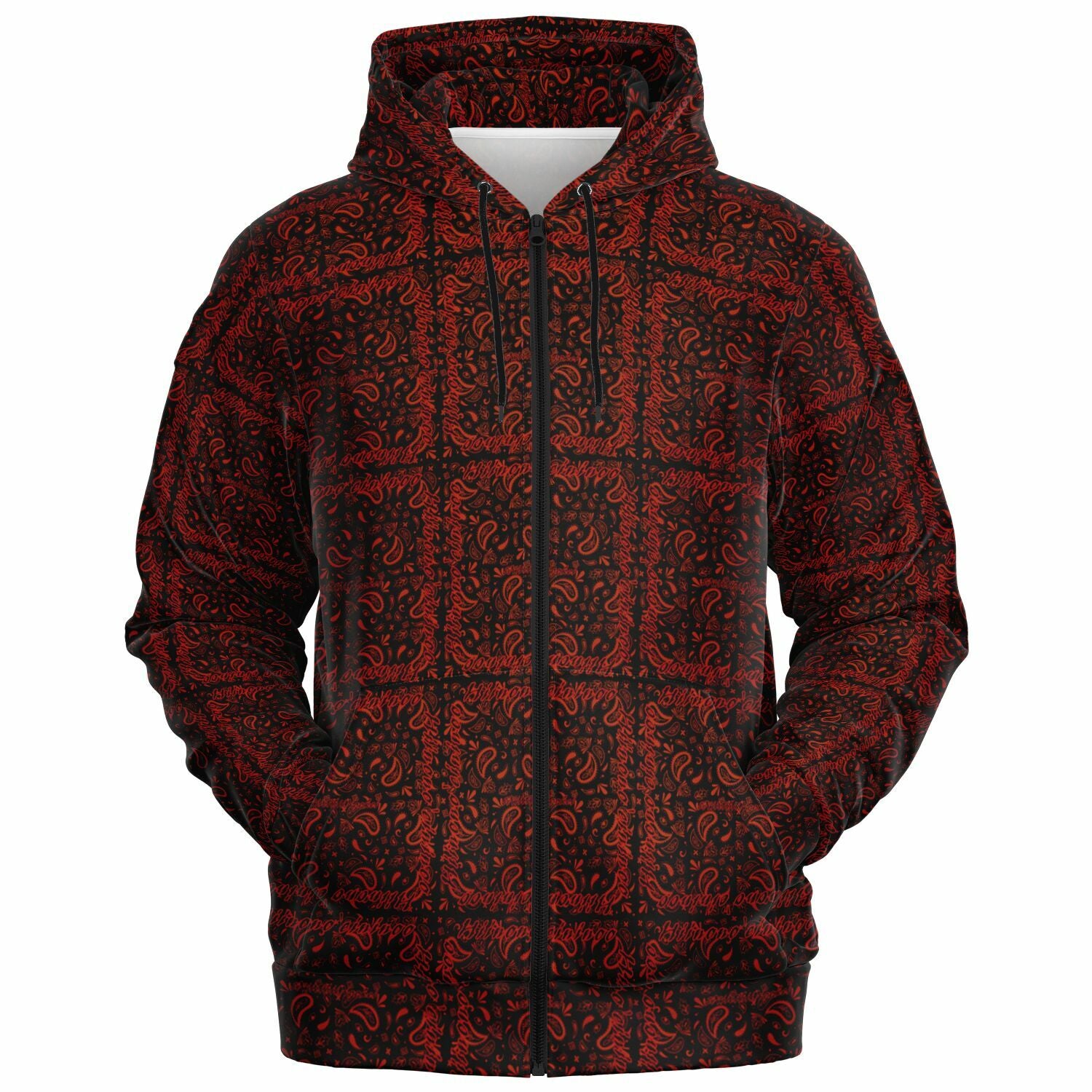 $NiieihiiNookei Athletic Zip-Up Hoodie - AOP