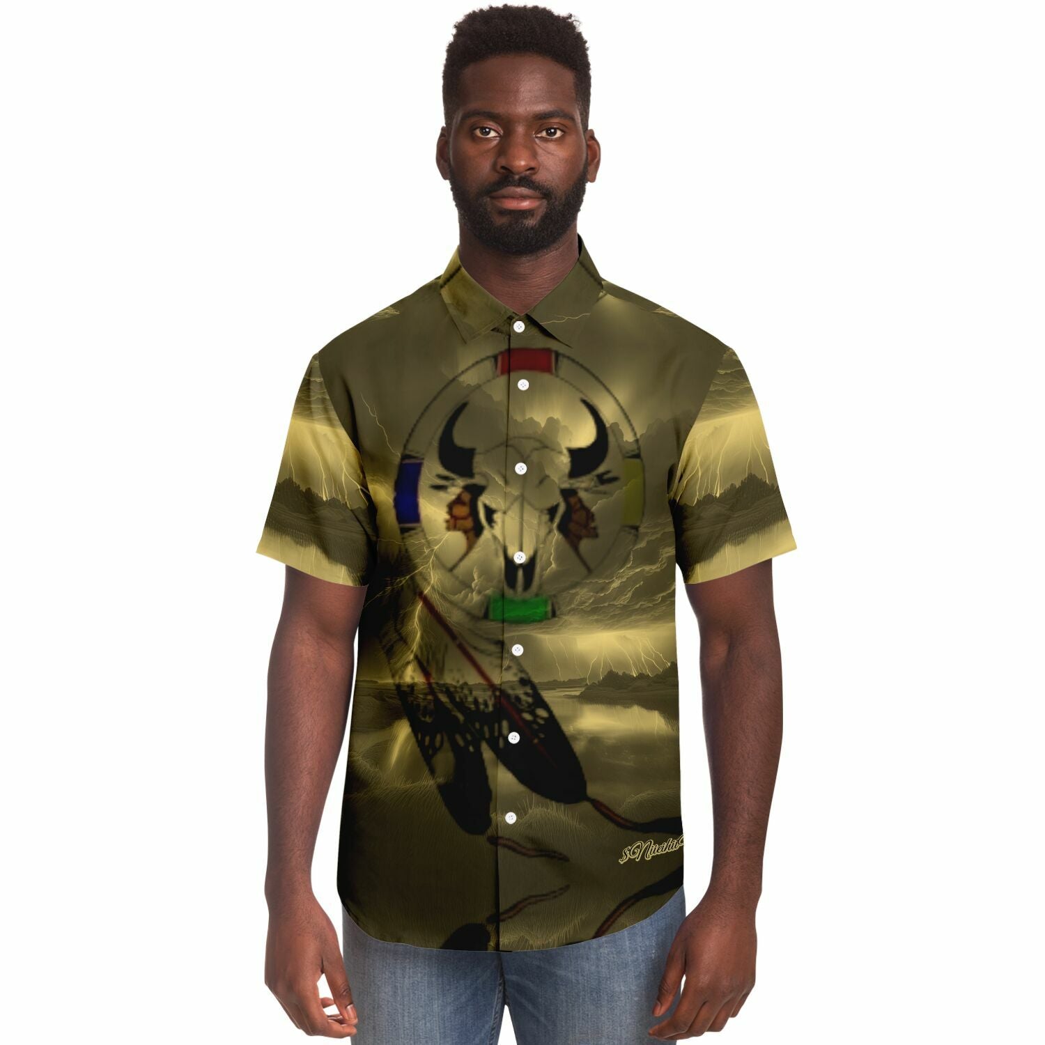 Northern Arapaho Tribe Logo Short Sleeve- AOP