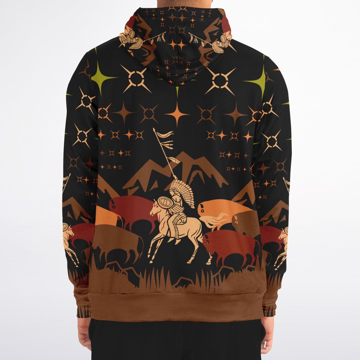$NiieihiiNookei Athletic Zip-Up Hoodie - AOP