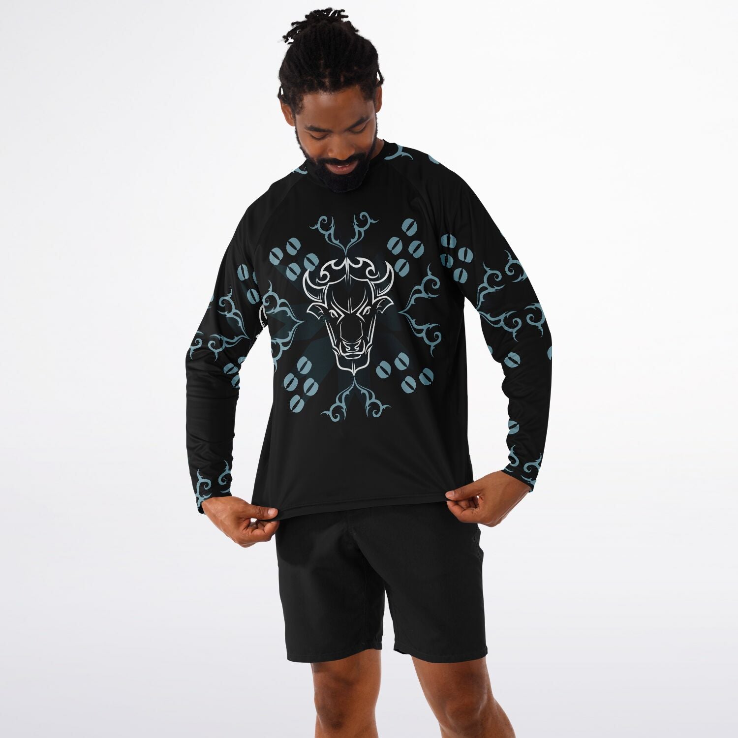 $NiieihiiNookei Men's Long Sleeve Performance Shirt - AOP