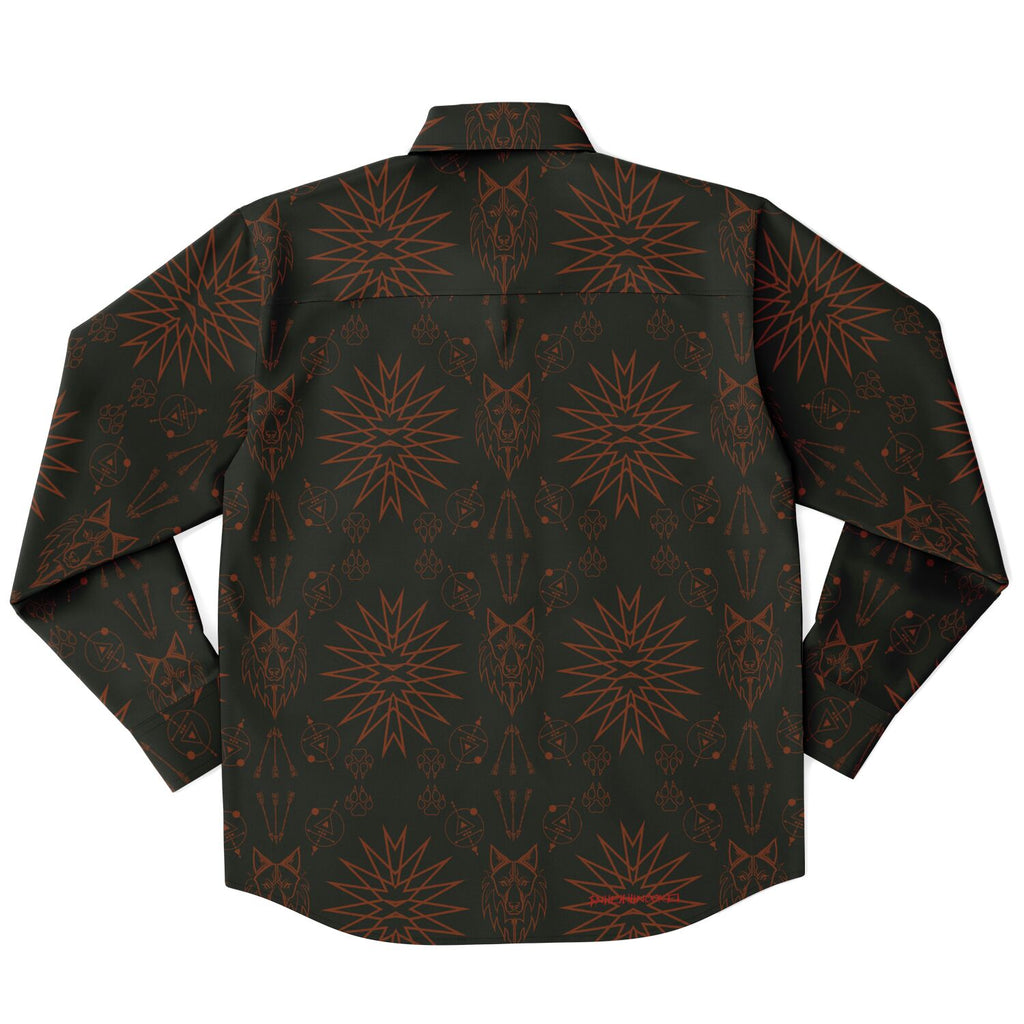 $NiieihiiNookei Long Sleeve Button Down Shirt - AOP