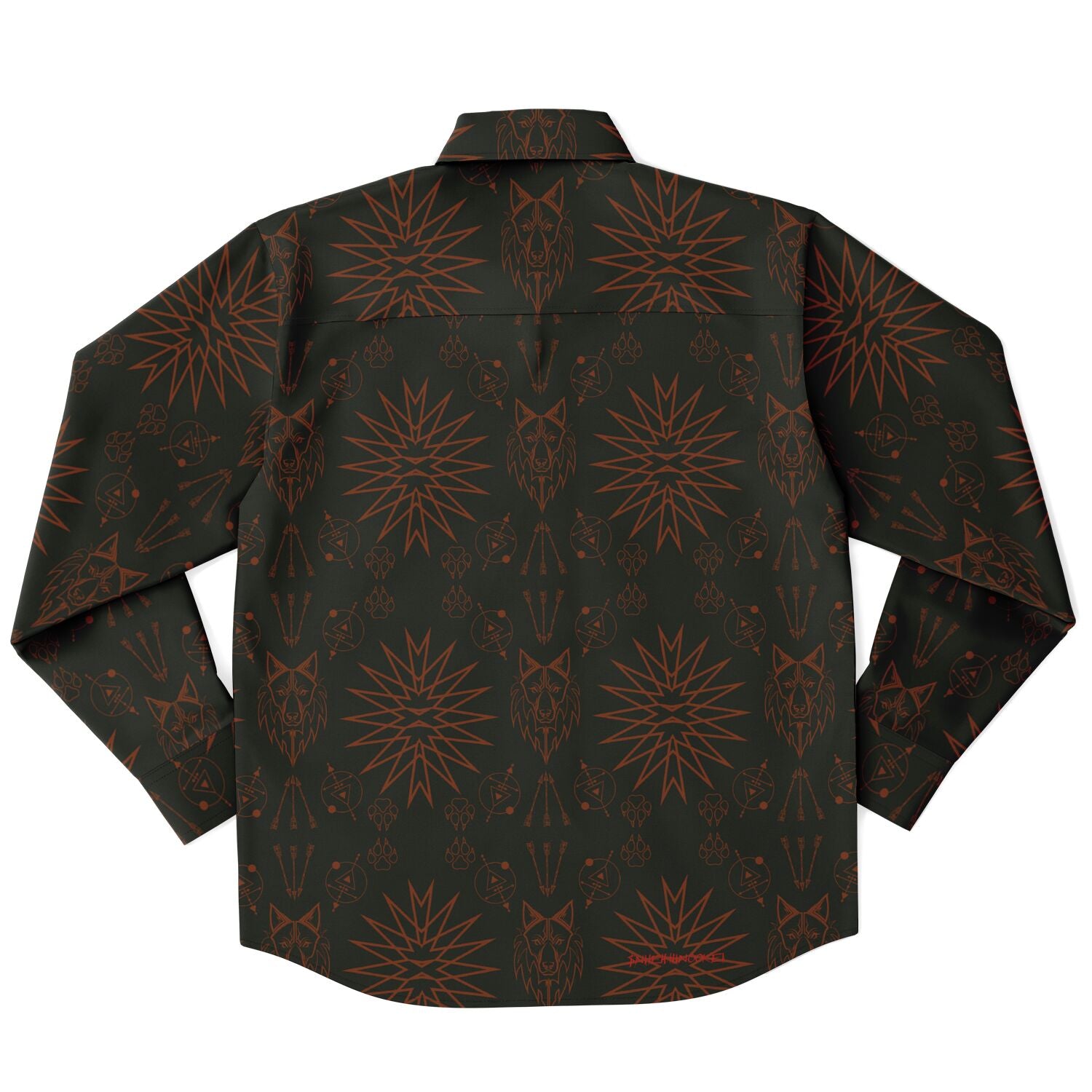 $NiieihiiNookei Long Sleeve Button Down Shirt - AOP
