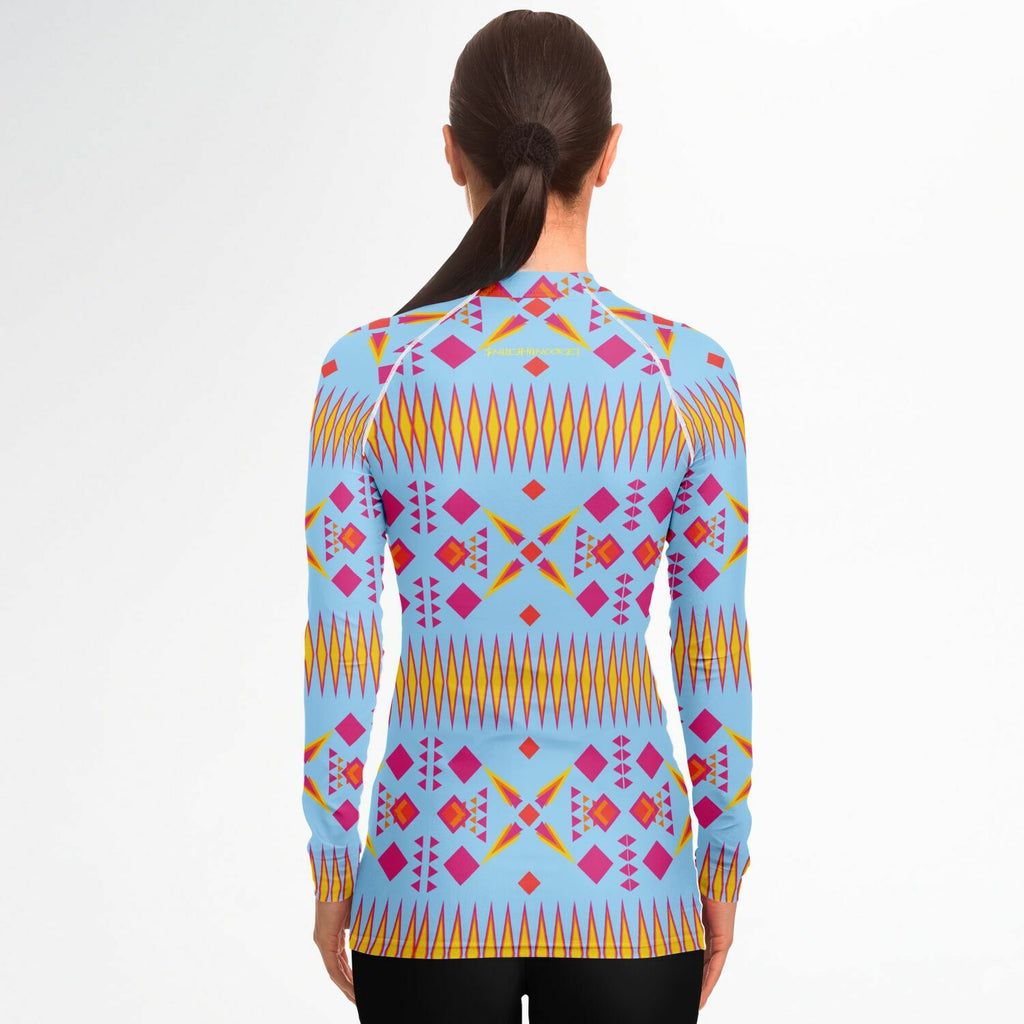 $NiieihiiNookei Women's Rashguard - AOP