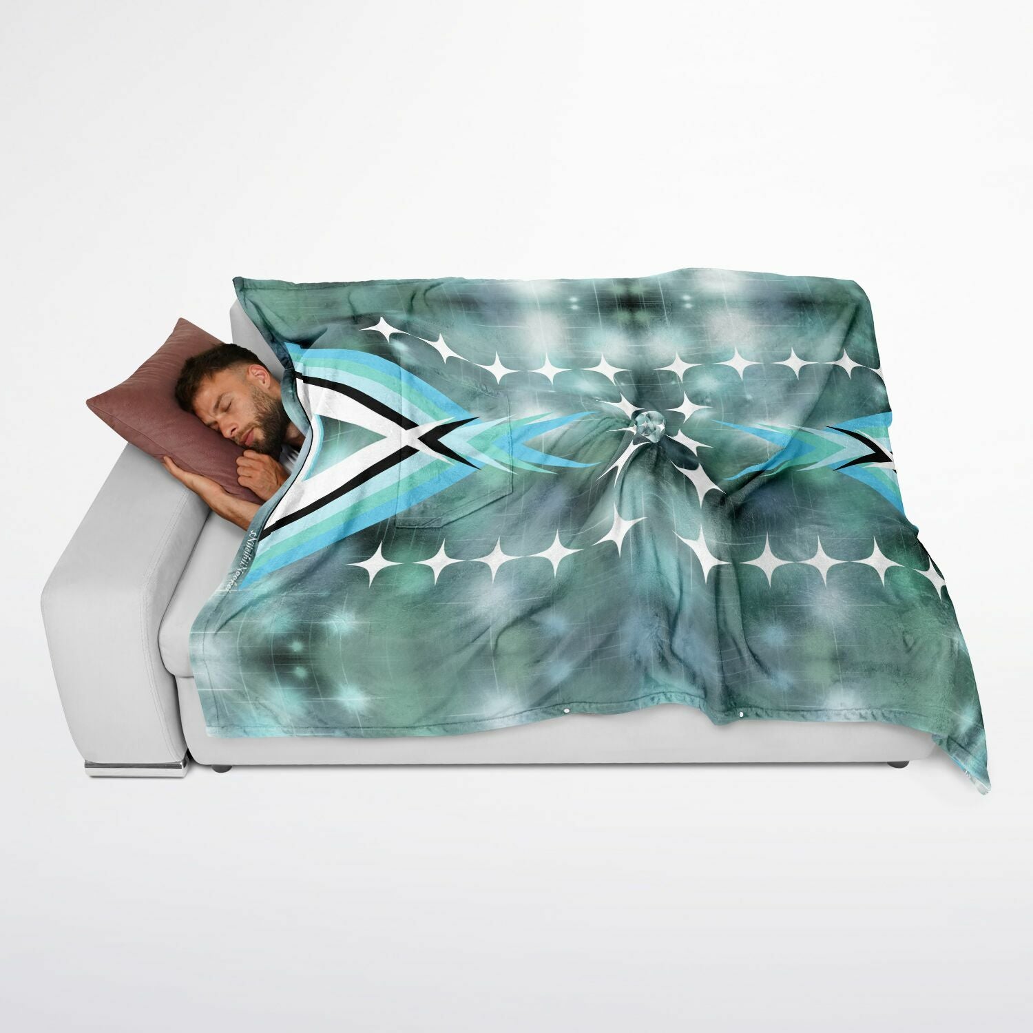 $NiieihiiNookei Flannel Blanket Poncho - AOP