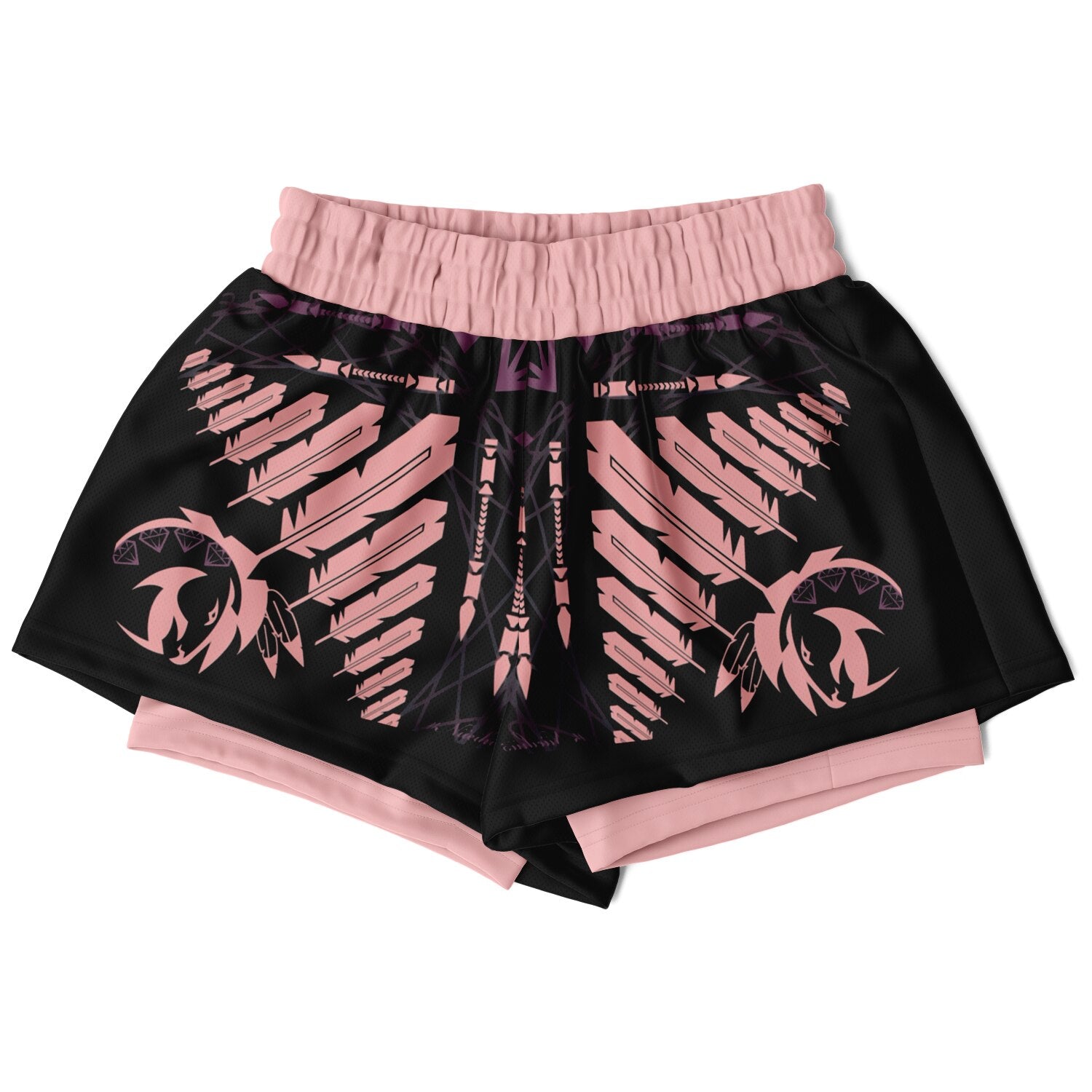 $NiieihiiNookei Women's 2-in-1 Shorts - AOP