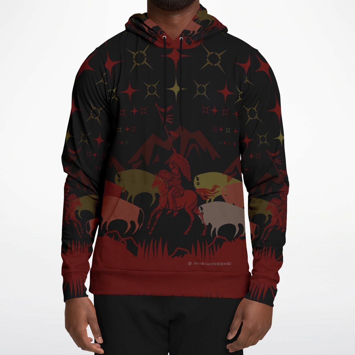 $NiieihiiNookei Athletic Hoodie - AOP
