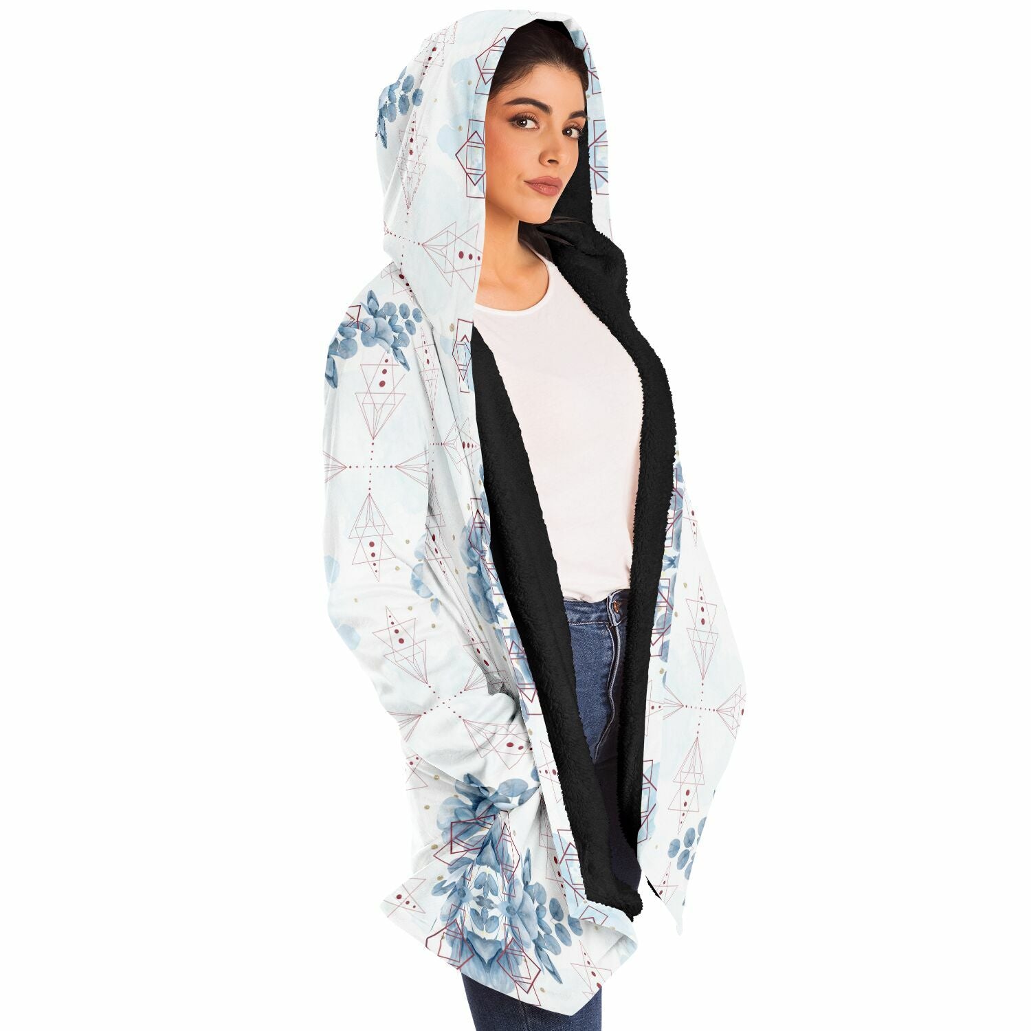 $NiieihiiNookei Microfleece Cloak - AOP