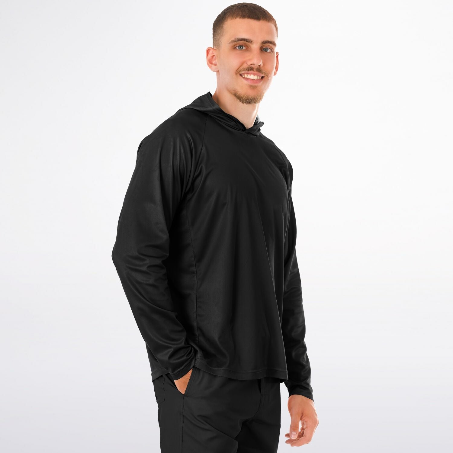 $NiieihiiNookei Fade To Black Performance Hoodie  - AOP