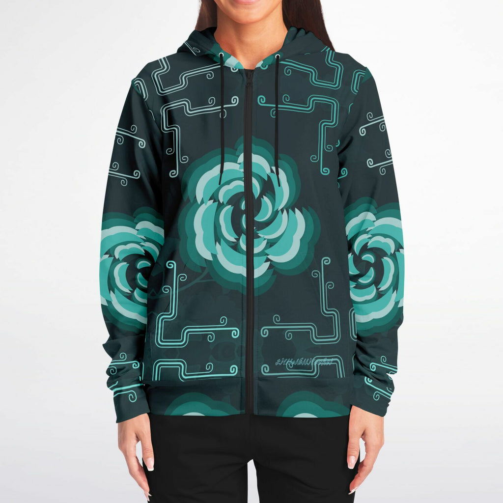 $NiieihiiNookei Fashion Zip-Up Hoodie - AOP