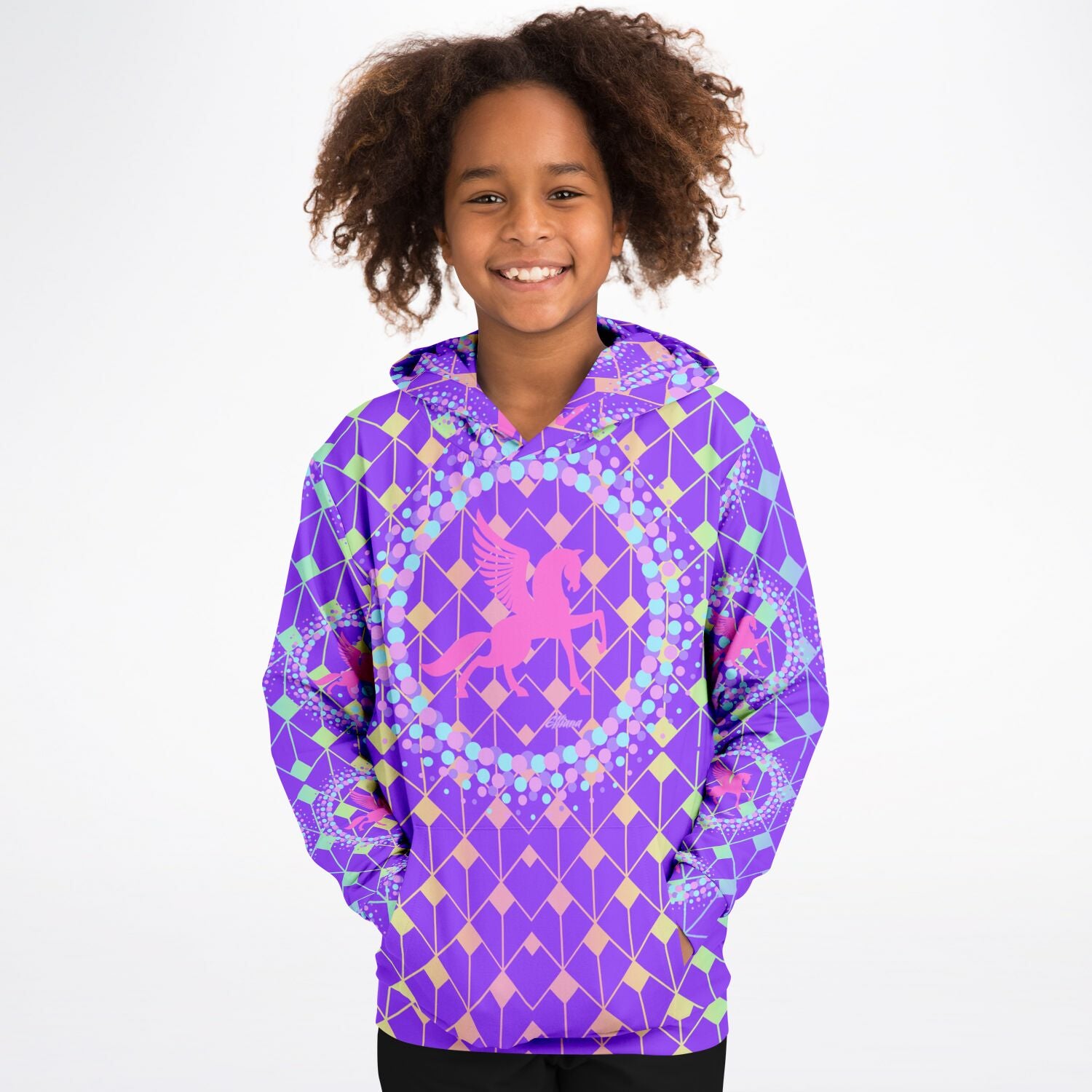 Elliana's design Fashion Kids Hoodie - AOP