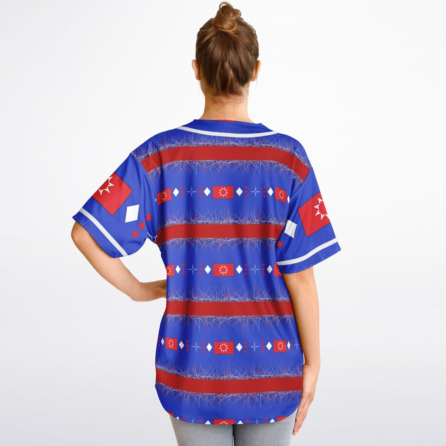OST Flag design by $NiieihiiNookeiReversible Baseball Jersey - AOP