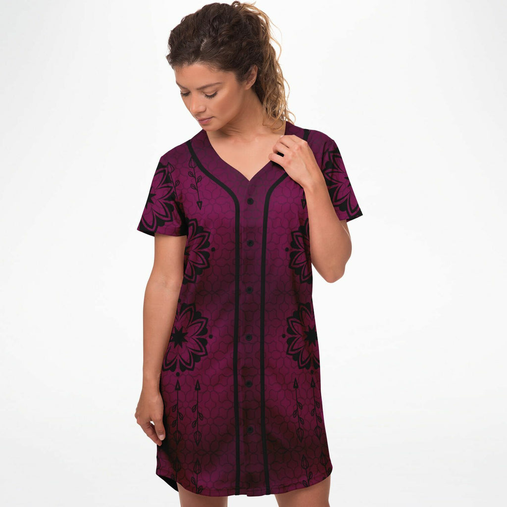 $NiieihiiNookei Baseball Jersey Dress - AOP
