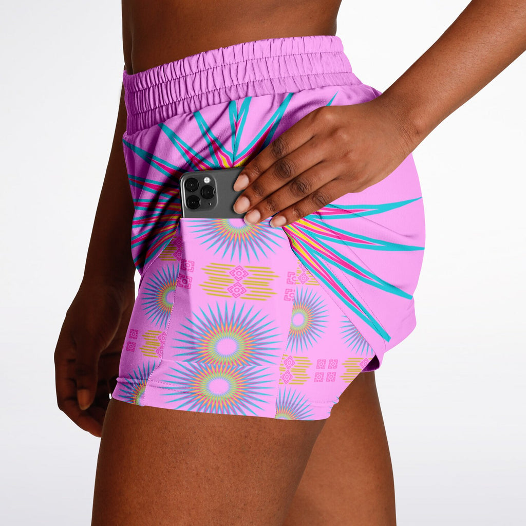$NiieihiiNookei Women's 2-in-1 Shorts - AOP