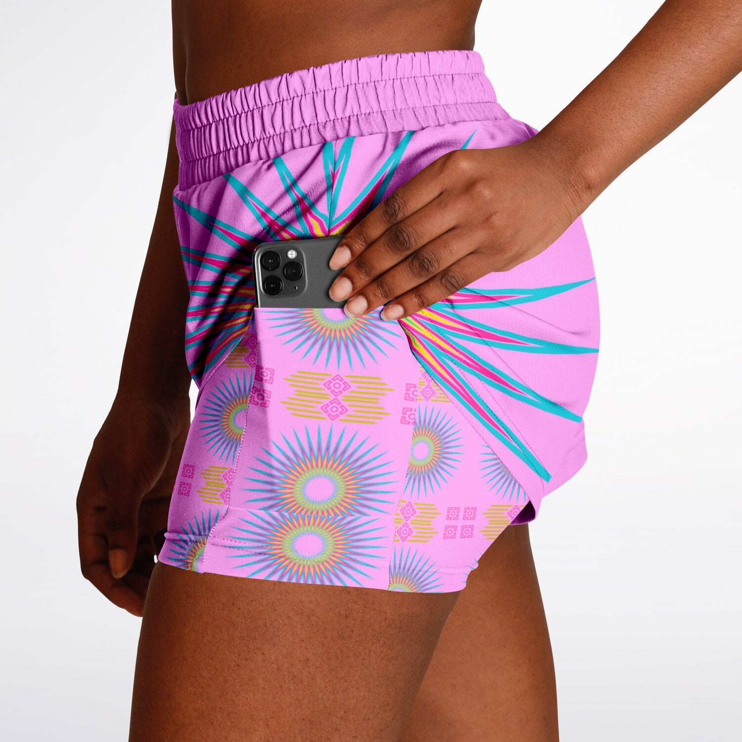 $NiieihiiNookei Women's 2-in-1 Shorts - AOP