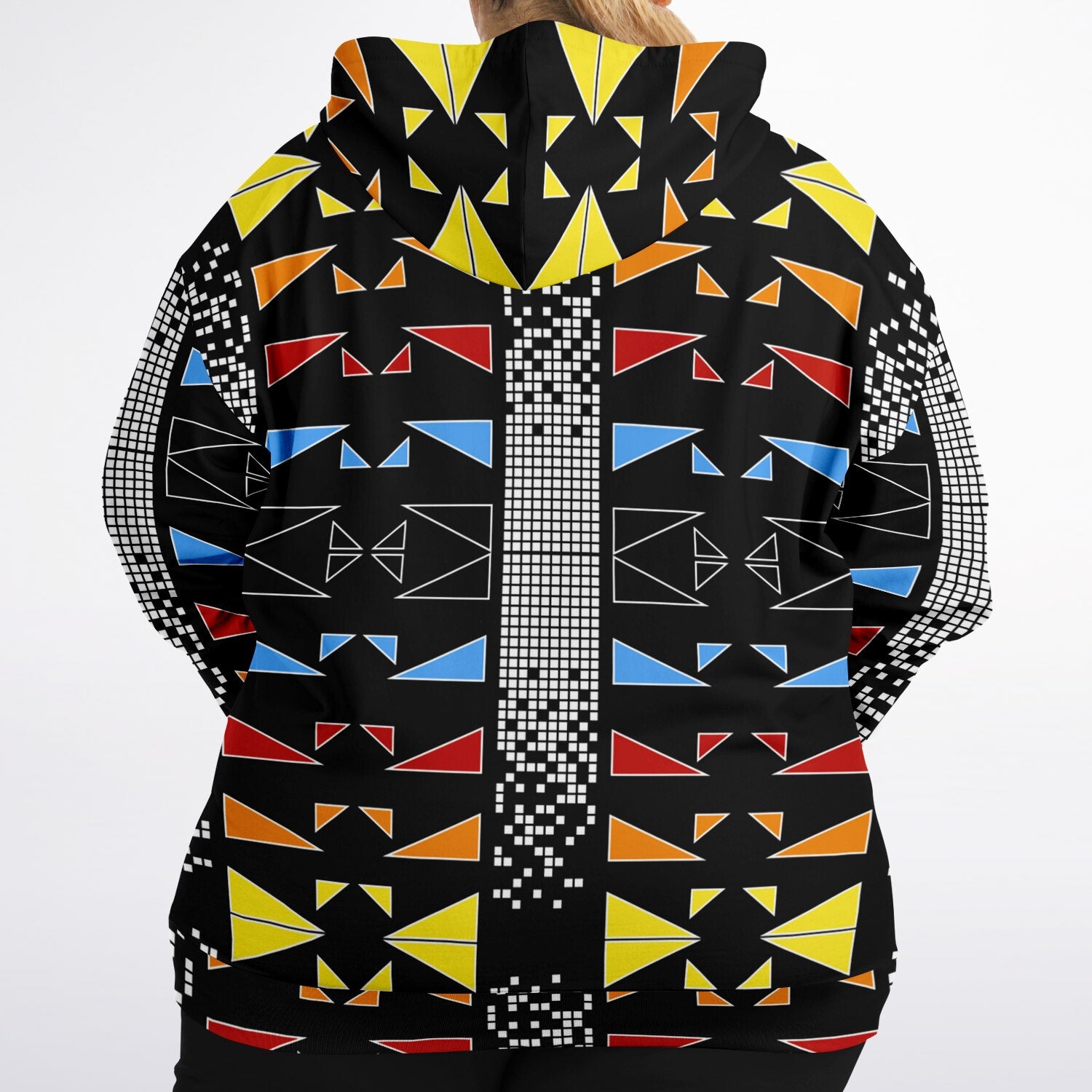 $NiieihiiNookei Fashion Plus-size Ziphoodie - AOP