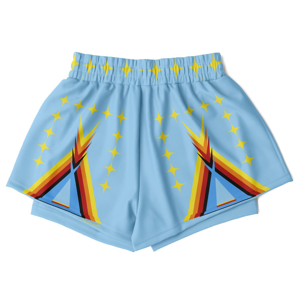 $NiieihiiNookei Women's 2-in-1 Shorts - AOP