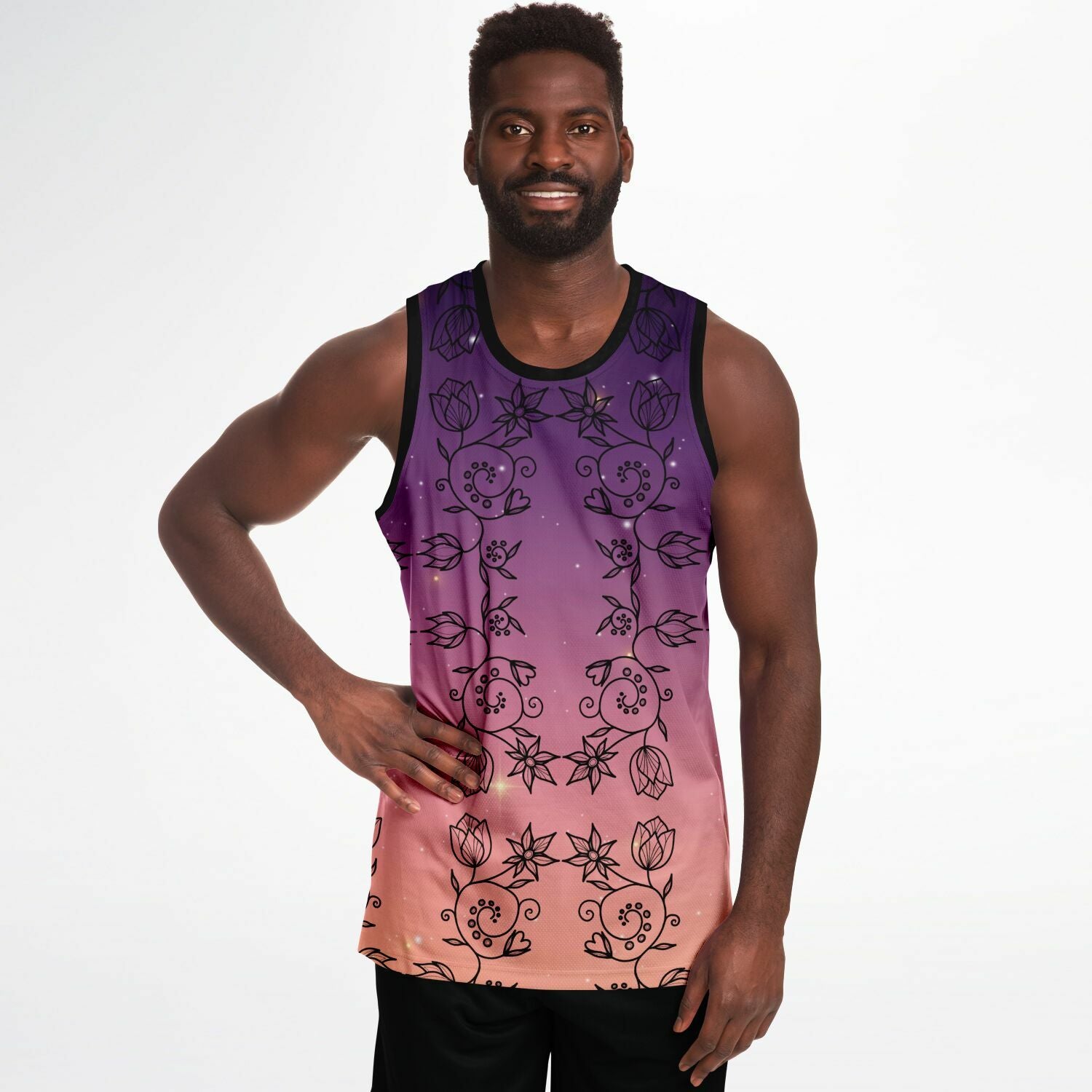 $NiieihiiNookei Basketball Jersey Rib - AOP