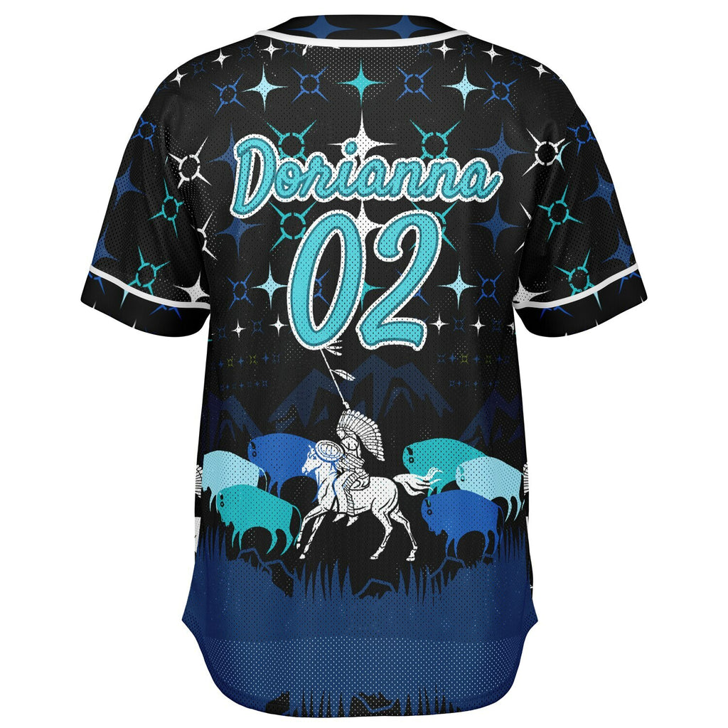 #02 Dorianna Premium Baseball Jersey - AOP