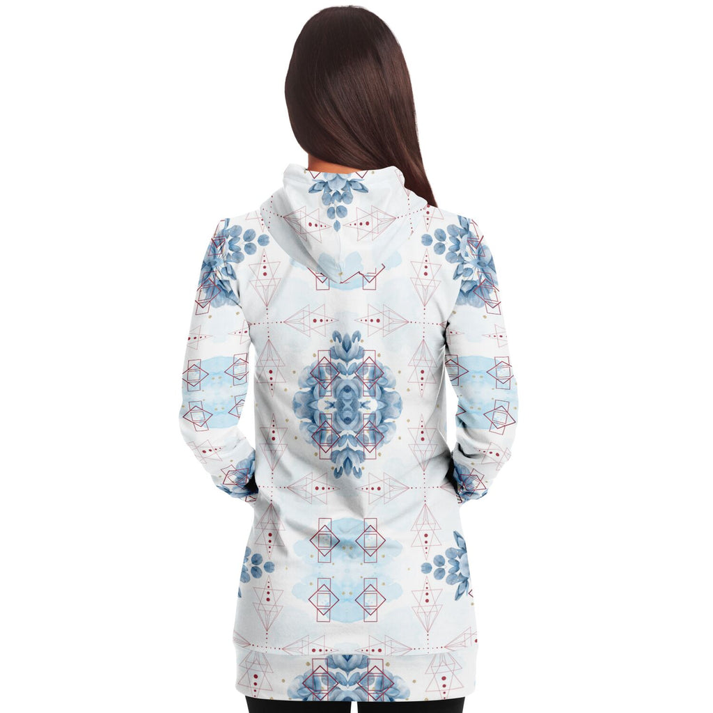 $NiieihiiNookei Fashion Longline Hoodie - AOP